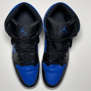 Air Jordan 1 Mid “Royal/Black” Men’s 18 👟💙🖤